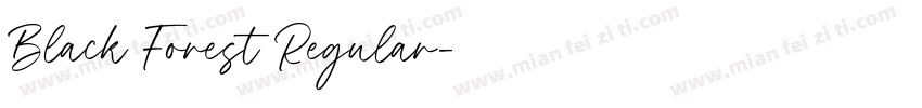 Black Forest Regular字体转换